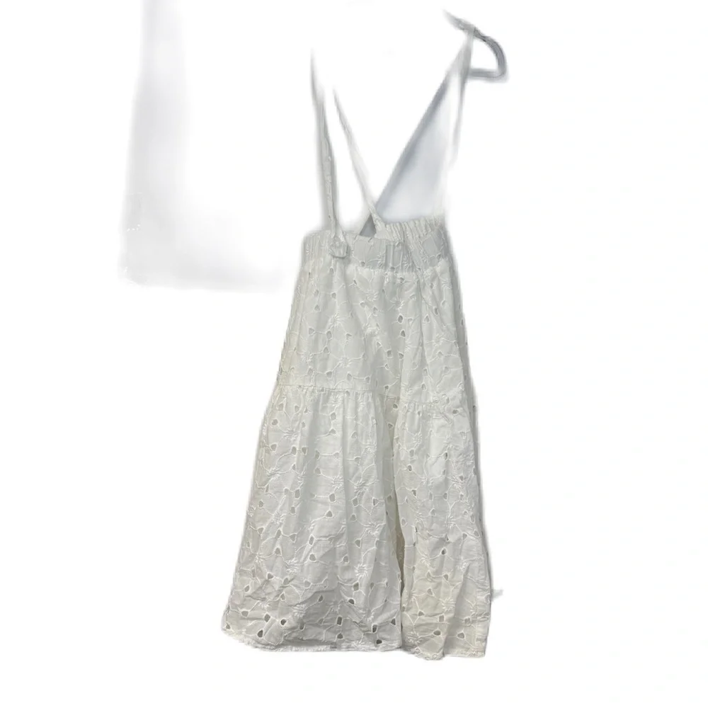 Elegant White Eyelet Dress